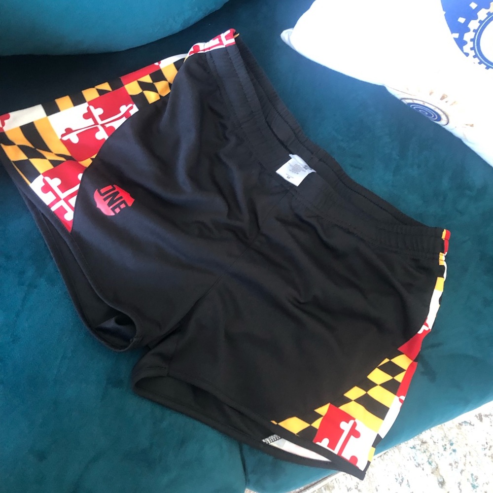 Maryland flag running shorts